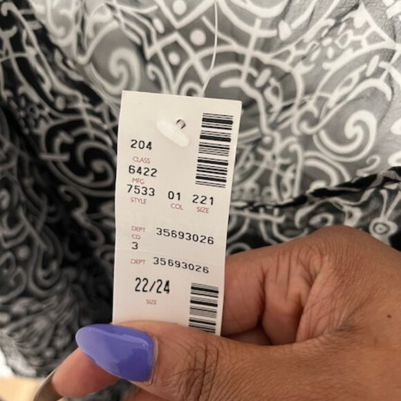 Monochrome Grace Sheer Top - Picture 3 of 7